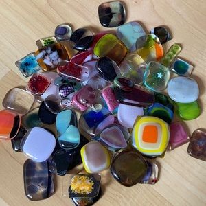 Mystery Box of Colored Cabochons for Jewelry
